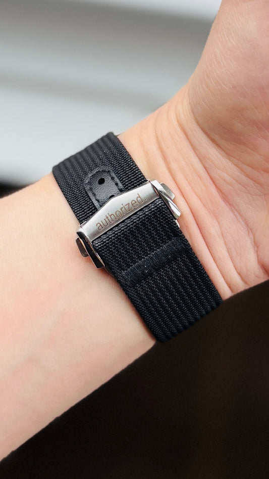 authorized. Lock & Single Pass Nylon Strap